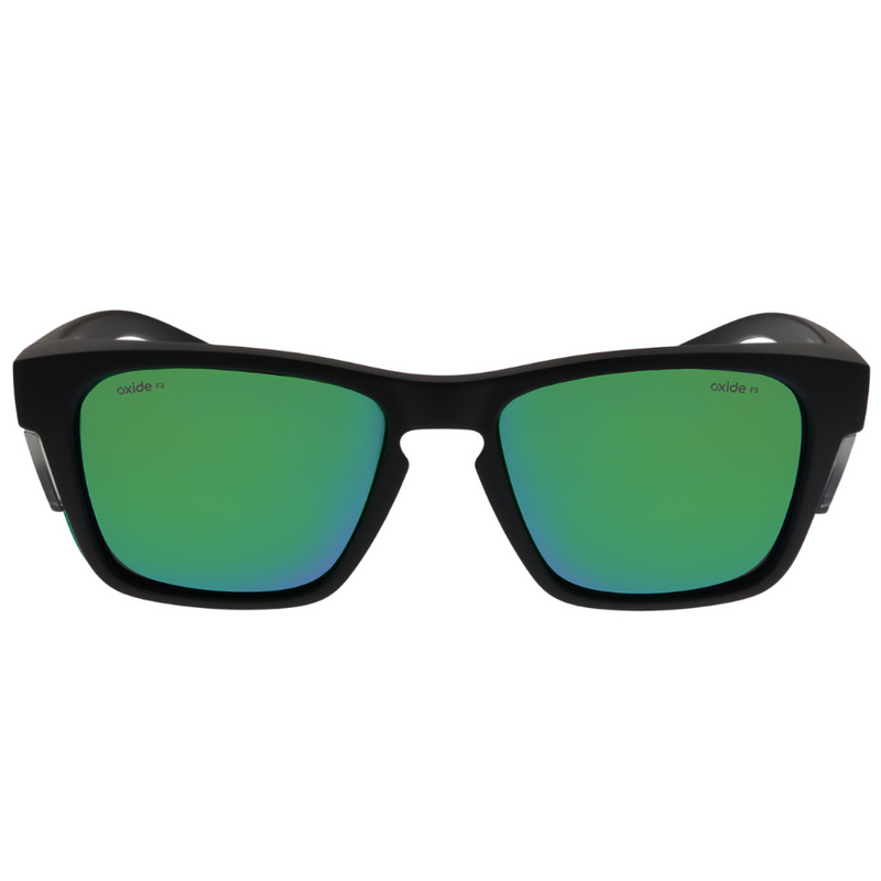 Load image into Gallery viewer, OXIDE SAFETY FROST MATT BLACK [LENS:GREEN MIRROR]
