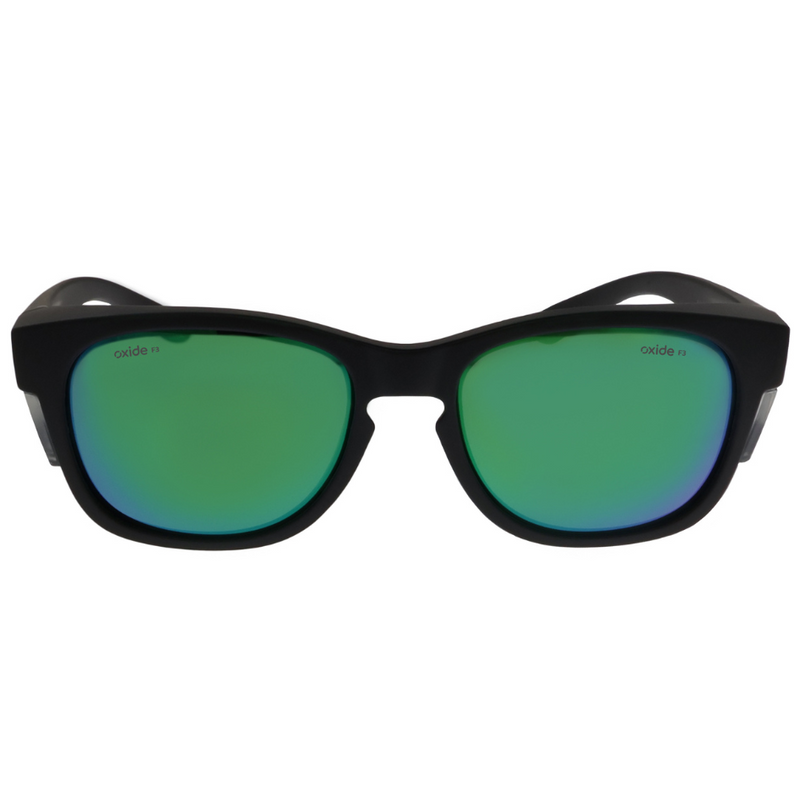 Load image into Gallery viewer, OXIDE SAFETY STORM MATT BLACK [LENS:GREEN MIRROR]
