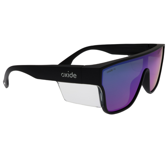 OXIDE SAFETY INFERNO MATT BLACK [LENS:GREEN MIRROR]