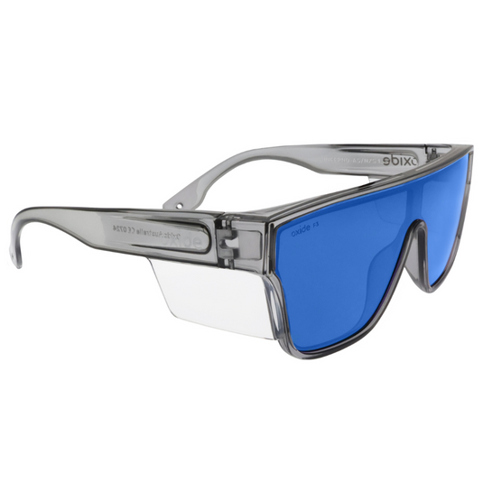 OXIDE SAFETY INFERNO GREY [LENS:BLUE MIRROR]
