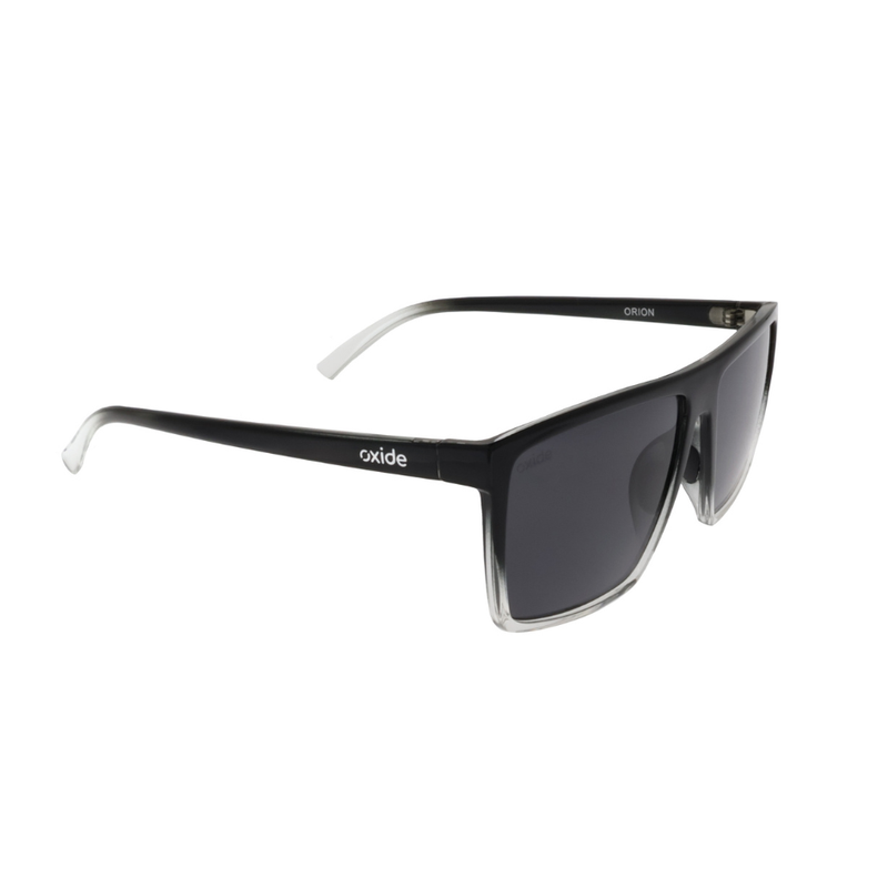 Load image into Gallery viewer, OXIDE EYEWEAR ORION BLACK/CLEAR GREY
