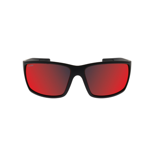 OXIDE EYEWEAR TITAN MATT BLACK [LENS:RED MIRROR]