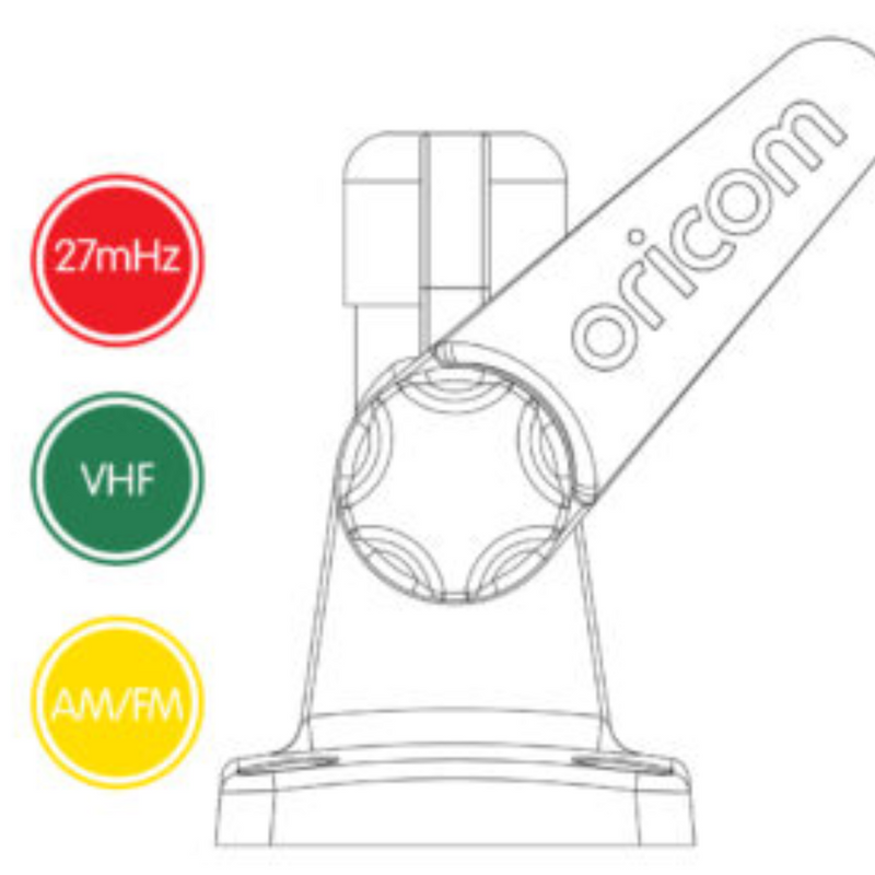 Load image into Gallery viewer, ORICOM MBL002 MARINE DOUBLE SWIVEL RECTANGULAR ANTENNA BASE - SUITS MDW SERIES WHIPS
