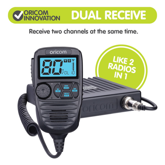 ORICOM DTX4200X IP54 DUAL RECEIVE UHF CB RADIO