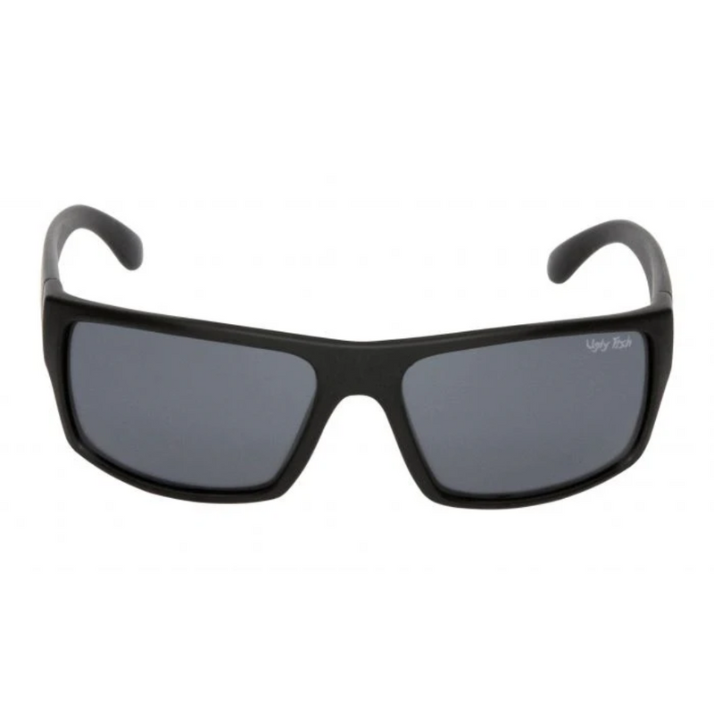 Load image into Gallery viewer, UGLY FISH P1202 POLARISED WRAP LIFESTYLE SUNGLASSES MATT BLACK [LENS:SMOKE]
