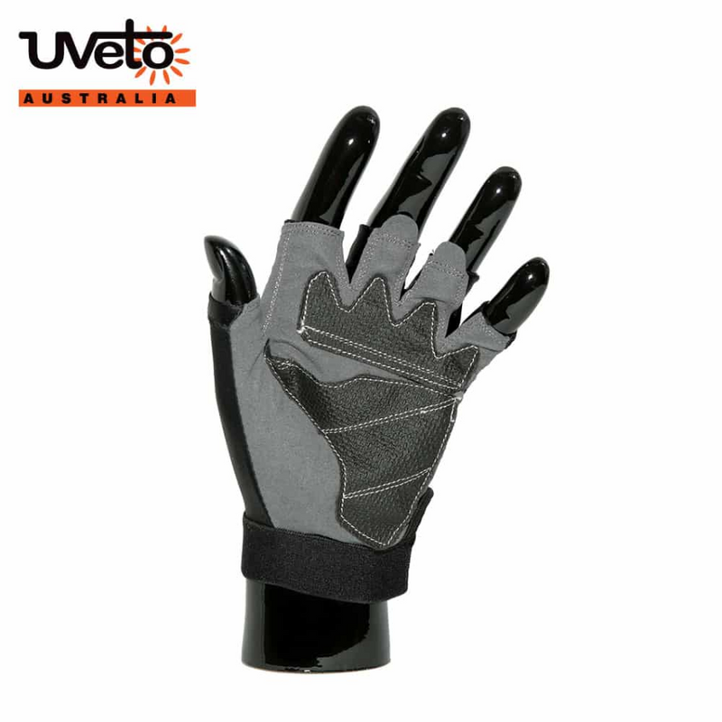 Load image into Gallery viewer, UVETO SUN SAFE GLOVES [CLR:BLACK SZ:X-LARGE]
