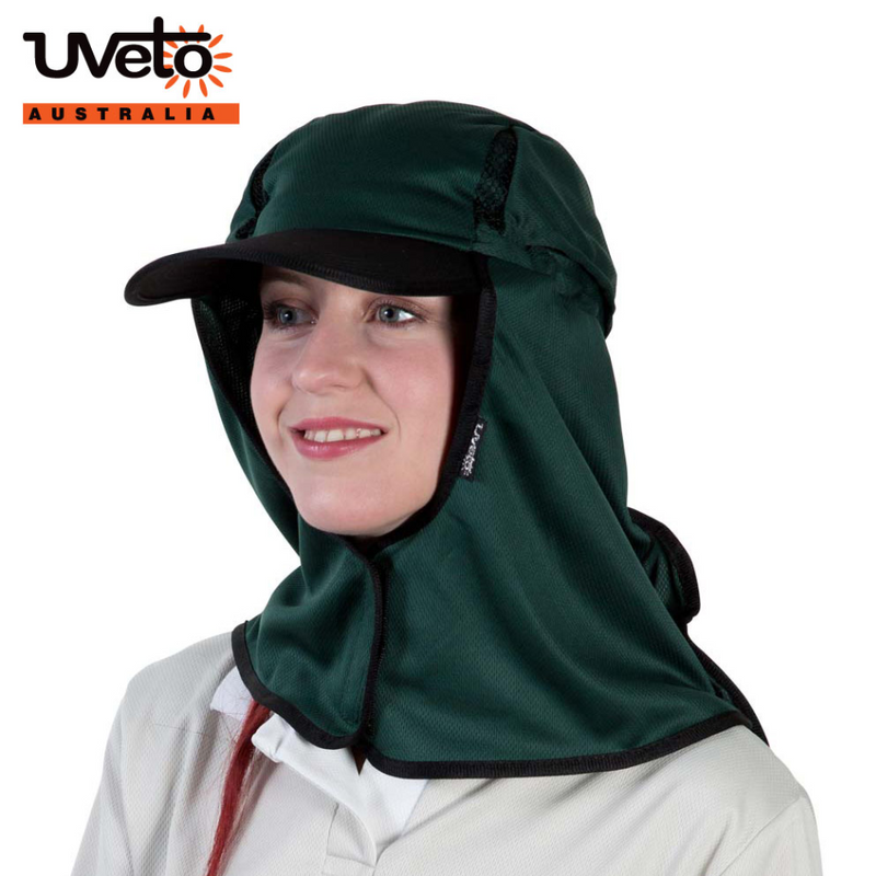 Load image into Gallery viewer, UVETO KALA HAT MICRO MESH [CLR:BOTTLE GREEN]
