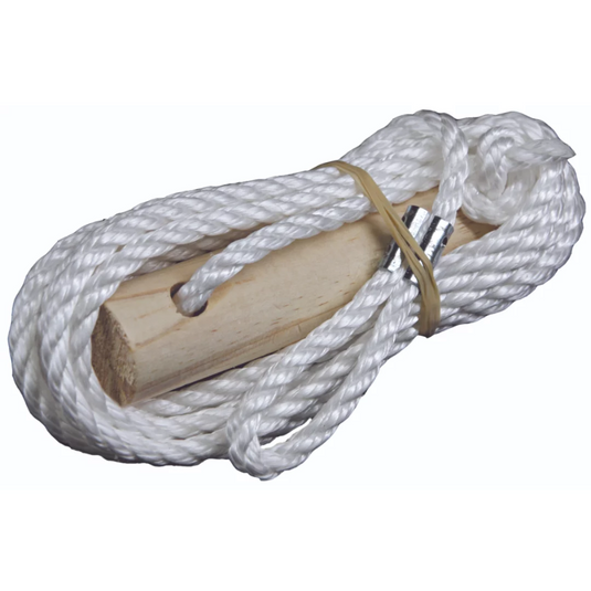 SUPEX GUY ROPE KIT DOUBLE 6MM ROPE WITH WOOD & SPRING