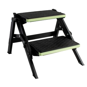SUPEX TWO STAGE ALUMINIUM CARAVAN STEP BLACK