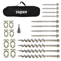 SUPEX ALLOY SCREW IN PEG KIT-DELUXE