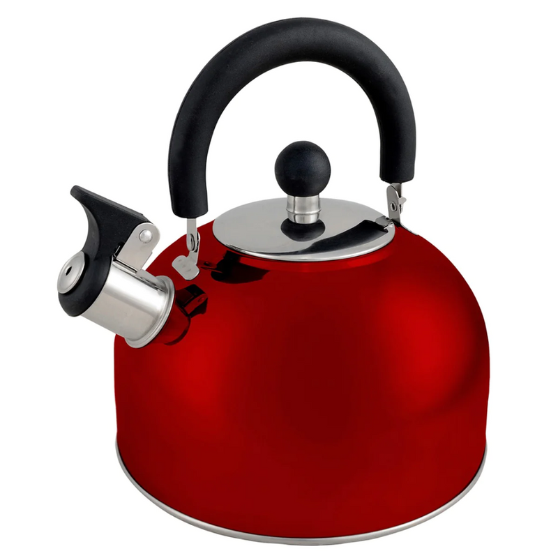 Load image into Gallery viewer, WILDTRAK WHISTLING KETTLE 2.5L STAINLESS STEEL RED
