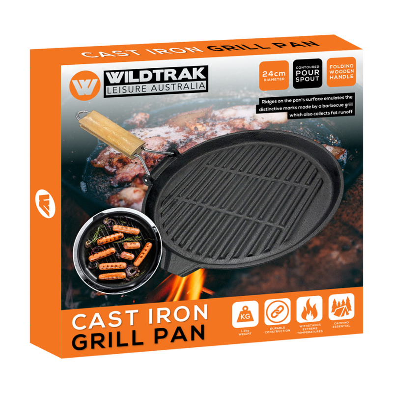 Load image into Gallery viewer, WILDTRAK 24CM ROUND GRILL PAN 
