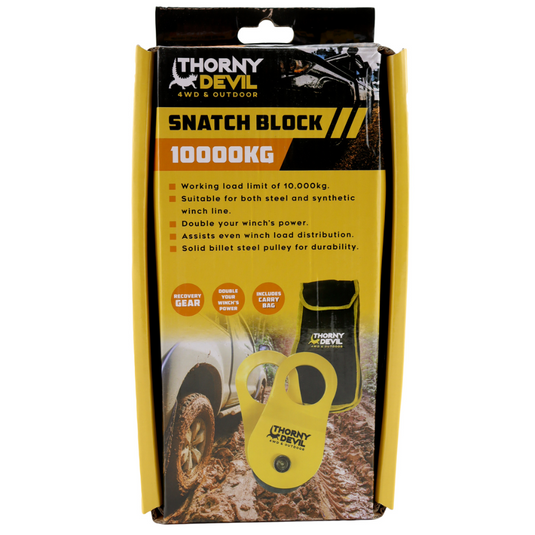 THORNY DEVIL SNATCH BLOCK WITH STORAGE BAG 10000KG 