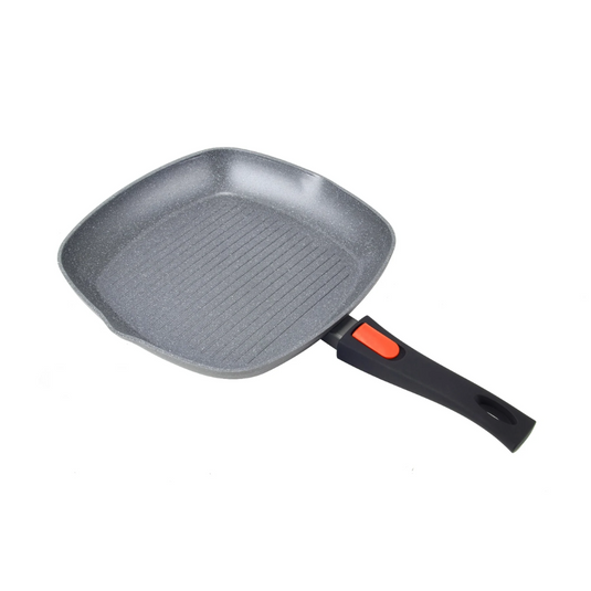 WILDTRAK COMPACT GRILL PAN 28CM NON STICK WITH DETACHABLE HANDLE