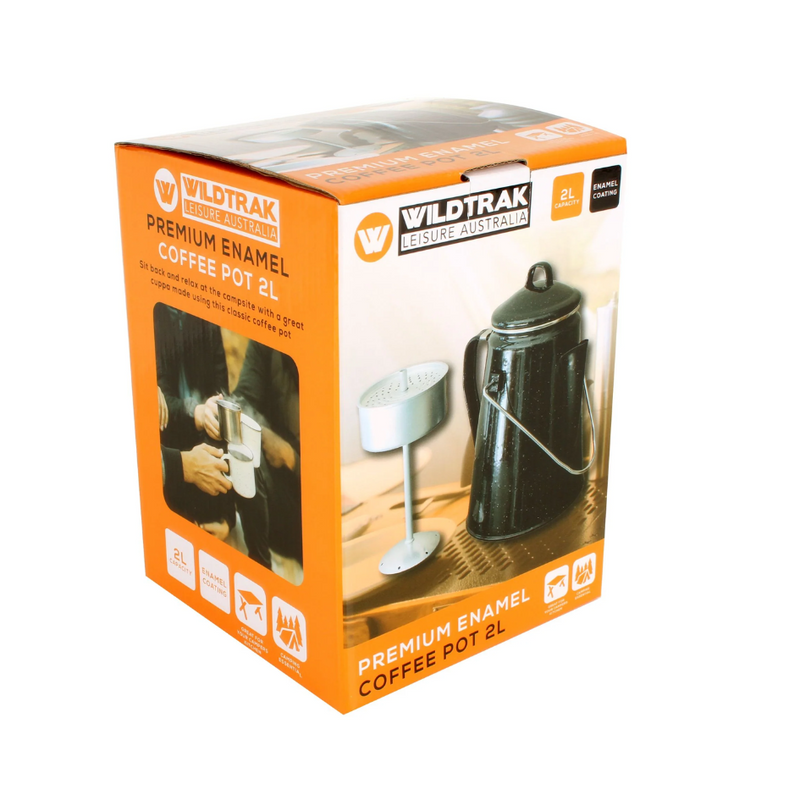 Load image into Gallery viewer, WILDTRAK PREMIUM ENAMEL COFFEE POT 2LT 
