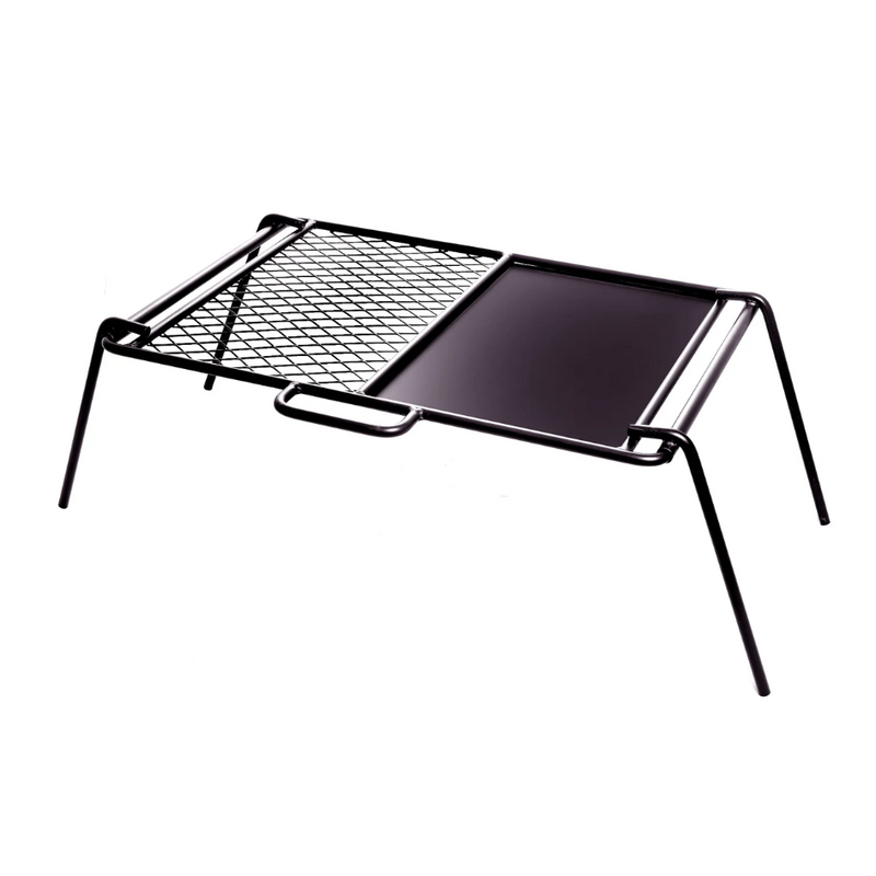 Load image into Gallery viewer, WILDTRAK FLAT PLATE AND GRILL CAMP COOKER 460 X 330 X 250MM
