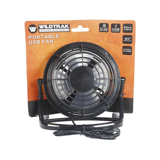 WILDTRAK PORTABLE FAN USB BLACK 