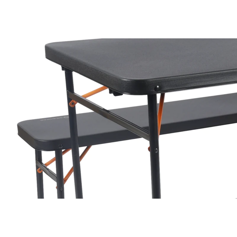 Load image into Gallery viewer, WILDTRAK TABLE 3PCE BENCH SET 102CM BLACK

