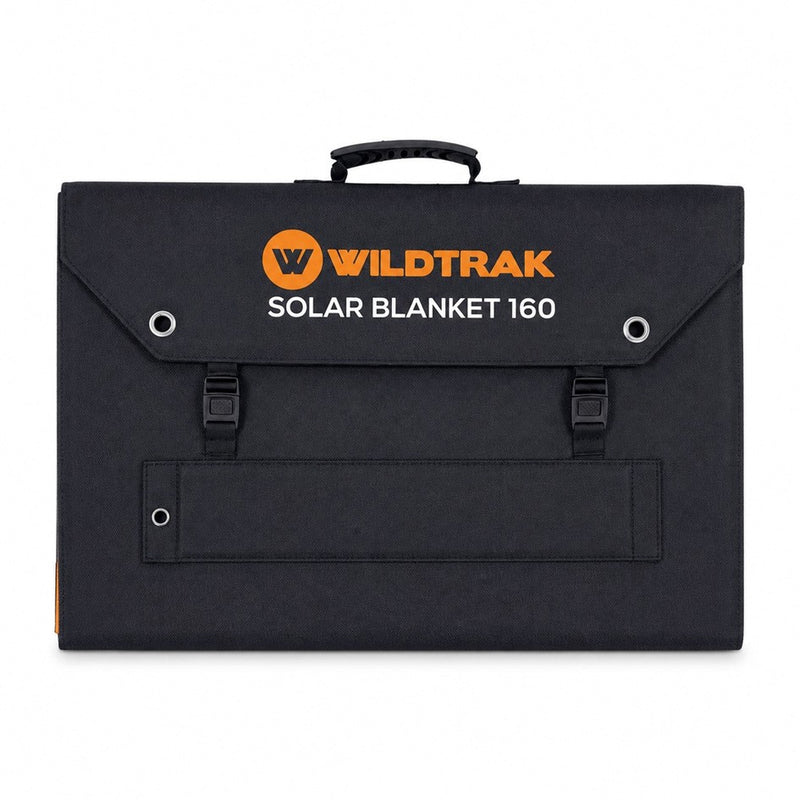 Load image into Gallery viewer, WILDTRAK FOLDING SOLAR BLANKET 160W EFTE COATED WITH STAND
