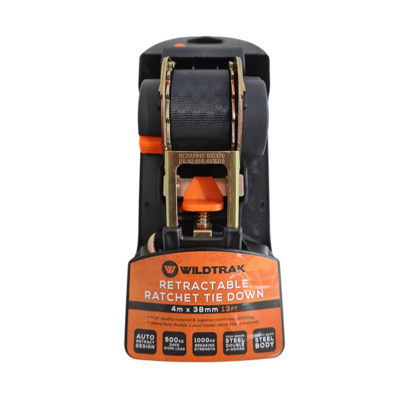 Load image into Gallery viewer, WILDTRAK AUTOMATIC RATCHET TIE DOWN STRAP 400X3.8CM
