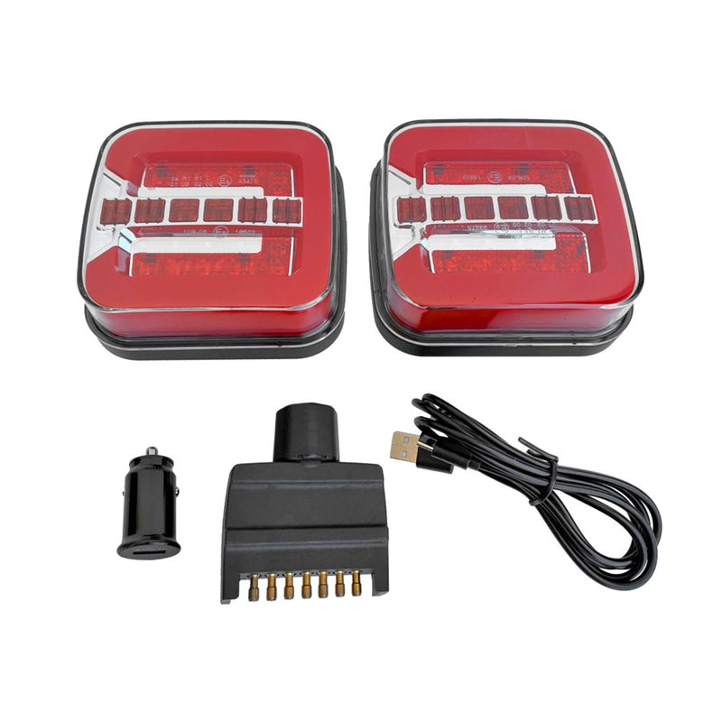 Load image into Gallery viewer, WILDTRAK QUICKFIT WIRELESS MAGNETIC TRAILER LIGHTS 4 FUNCTIONS 
