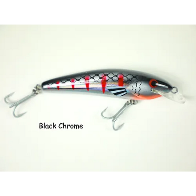 Load image into Gallery viewer, RAPTOR LURES JACK SNAX 4&quot; [SZ:+10 CLR:BLACK CHROME]
