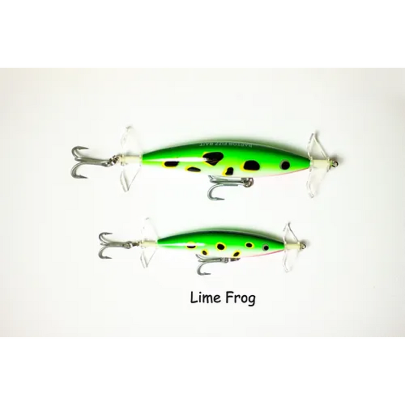 Load image into Gallery viewer, RAPTOR LURES FIZZ BAIT [SZ:85MM CLR:LIME FROG]
