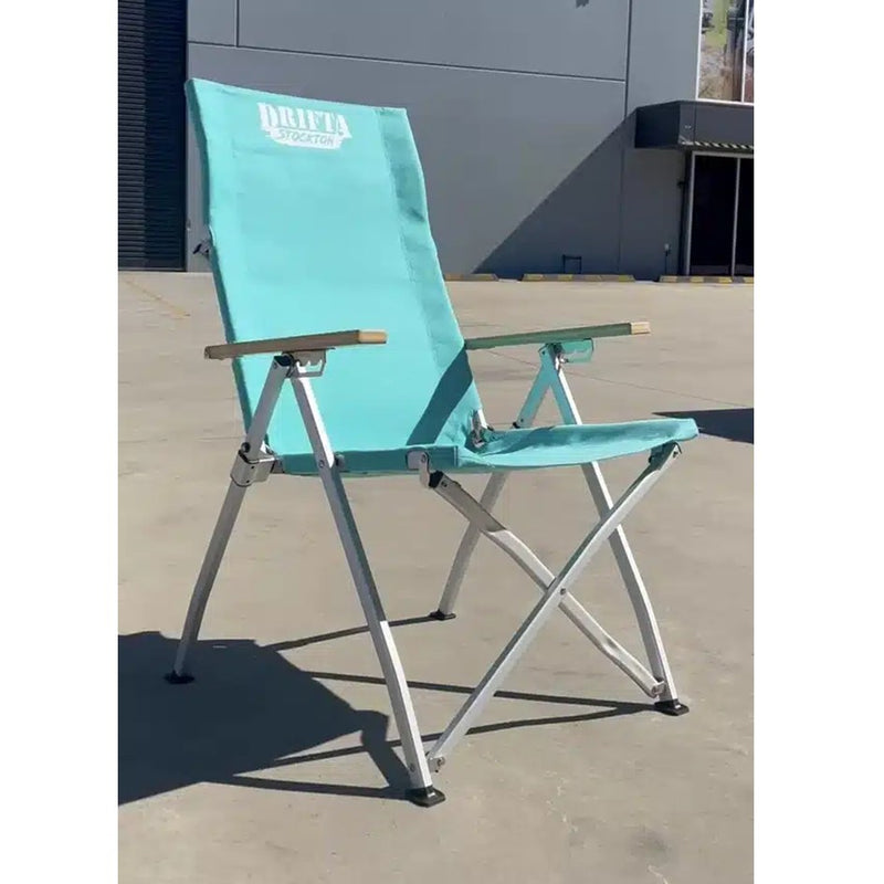 Load image into Gallery viewer, DRIFTA STOCKTON DELUXE RECLINING CAMP CHAIR TEAL
