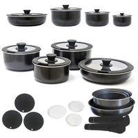 ROYAL KITCHENWARE EASY PACK POTS - STACKABLE SMART POTS SET