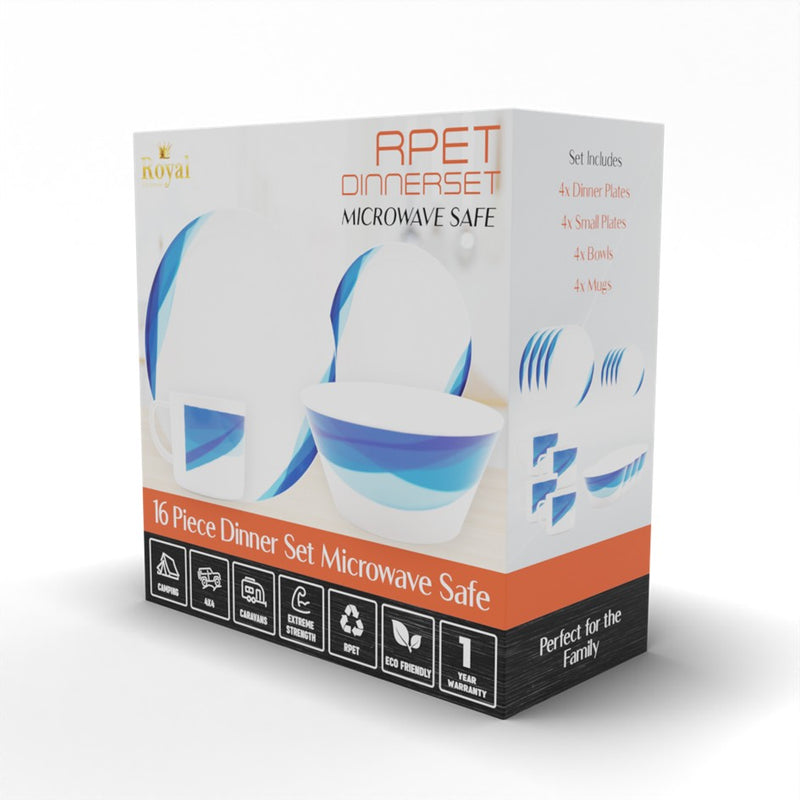 Load image into Gallery viewer, ROYAL RPET 16PCE DINNER SET OCEANIA
