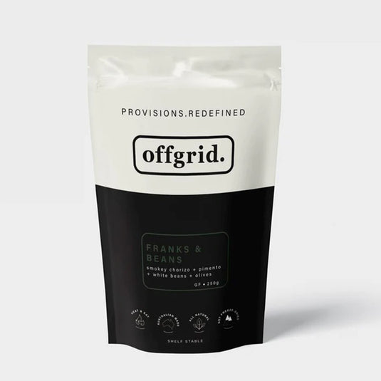 OFFGRID FRANKS AND BEANS 250 GRAMS