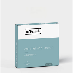 OFFGRID MILK CHOCLATE CARAMEL AND RICE 65 GRAMS