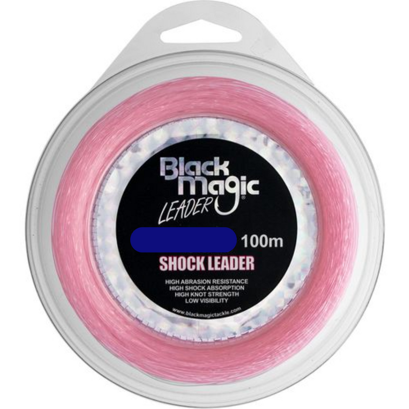 Load image into Gallery viewer, BLACK MAGIC SHOCK LEADER PINK [WEIGHT:80LB]

