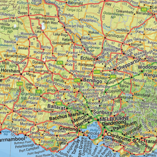 HEMA AUSTRALIA ROAD AND TERRAIN MAP