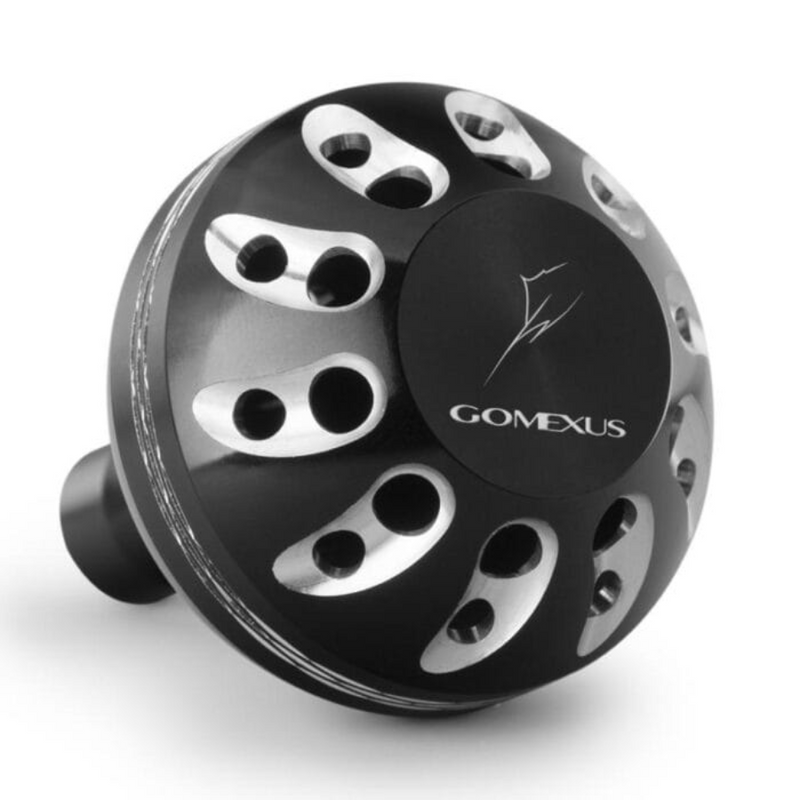 Load image into Gallery viewer, GOMEXUS ALUMINIUM POWER KNOB [SZ:41MM CLR:BLACK &amp; SILVER]
