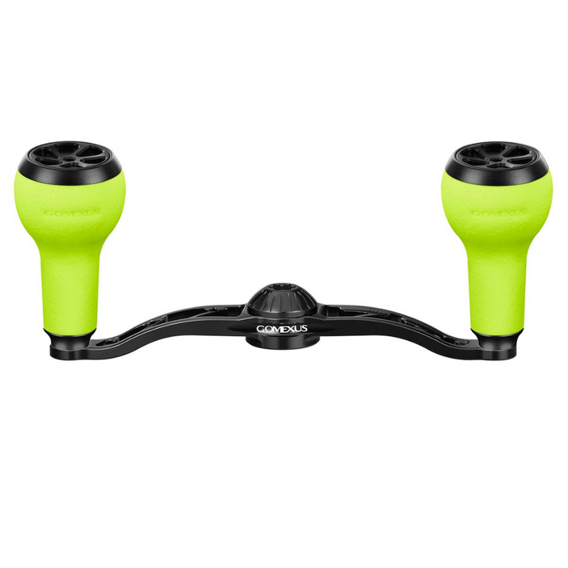 Load image into Gallery viewer, GOMEXUS 100MM ALUMINIUM BAITCAST HANDLE TPE 27MM [SZ:8X5 BLACK CLR:GREEN]
