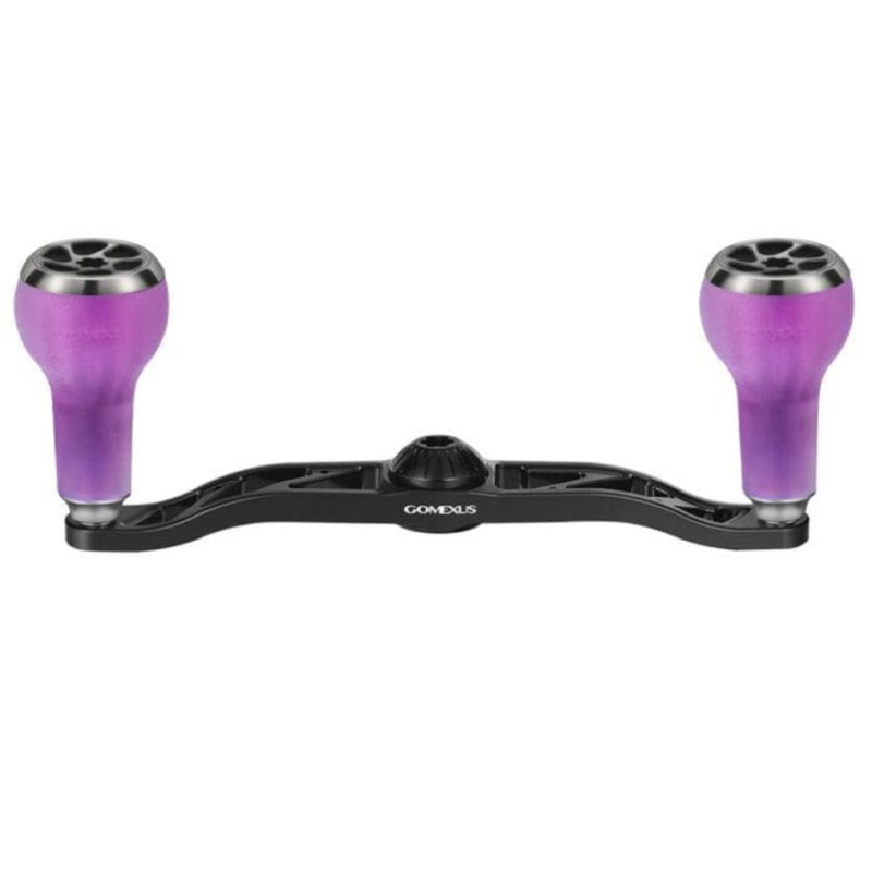 Load image into Gallery viewer, GOMEXUS 100MM ALUMINIUM BAITCAST HANDLE TPE 27MM [SZ:8X5 BLACK CLR:COLOUR CHANGE PURPLE]
