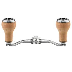 GOMEXUS 100MM ALUMINIUM BAITCAST HANDLE CORK 27MM [SZ:8X5 CLR:SILVER]