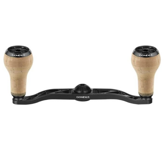 GOMEXUS 120MM ALUMINIUM BAITCAST HANDLE CORK 27MM [SZ:8X5 CLR:BLACK]
