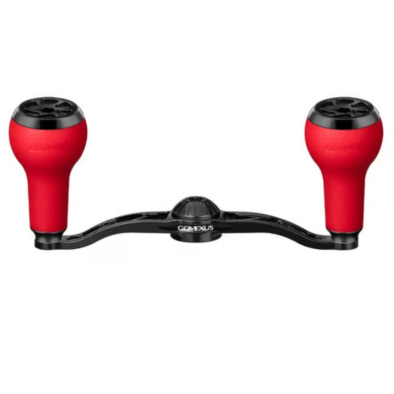 Load image into Gallery viewer, GOMEXUS 100MM ALUMINIUM BAITCAST HANDLE TPE 27MM [SZ:7X4 BLACK CLR:RED]
