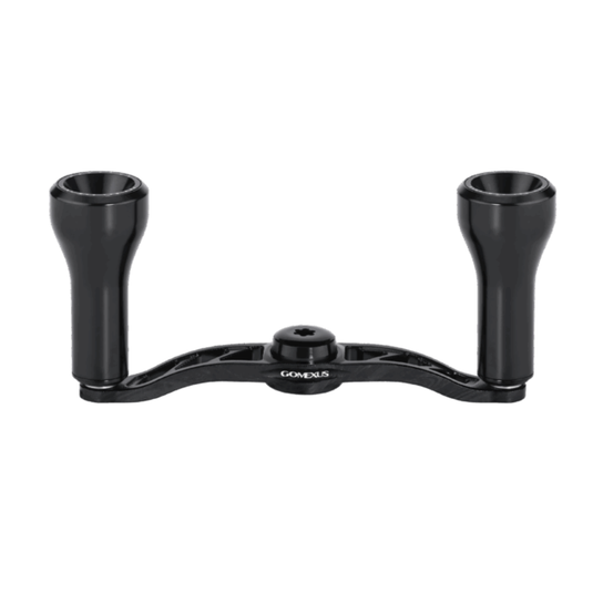 GOMEXUS 100MM ALUMINIUM BAITCAST HANDLE EXQUISITELY ENGRAVED CNC KNOB 24MM [SZ:8X5  CLR:BLACK]