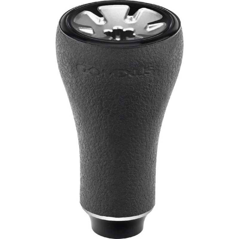 Load image into Gallery viewer, GOMEXUS 20MM TPE REEL POWER KNOB [CLR:BLACK &amp; SILVER]
