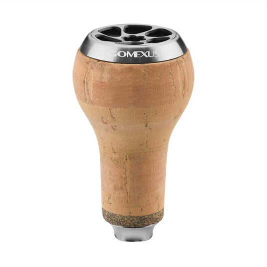 GOMEXUS 27MM CORK REEL POWER KNOB [CLR:SILVER]