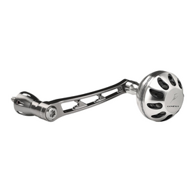 GOMEXUS 70MM ALUMINIUM POWER HANDLE 38MM KNOB SHIMANO [CLR:SILVER & BLACK]